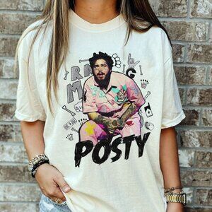 Post Malone Posty T-Shirt Music Fan Gift Concert Tour Tee 80